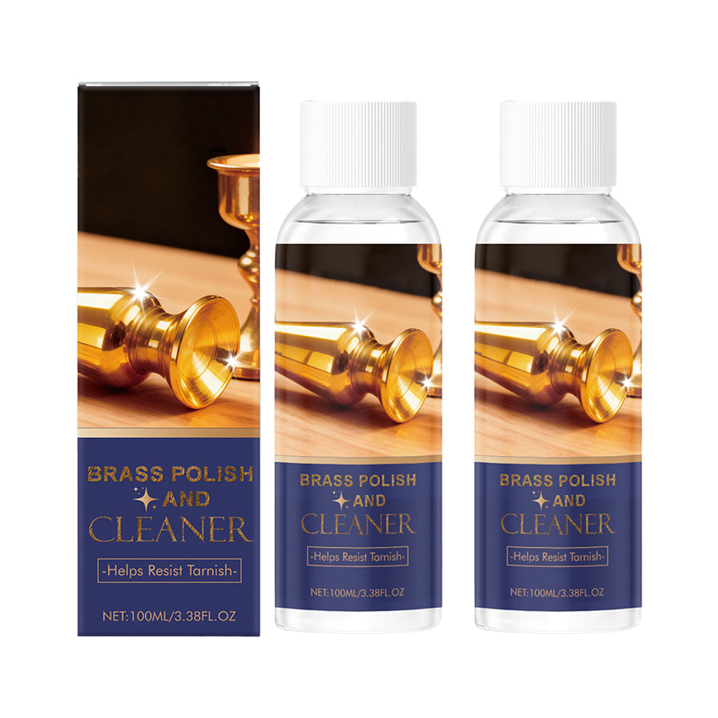 Brass polish and cleaning agent