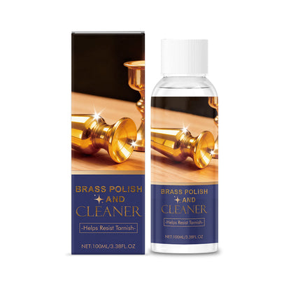 Brass polish and cleaning agent