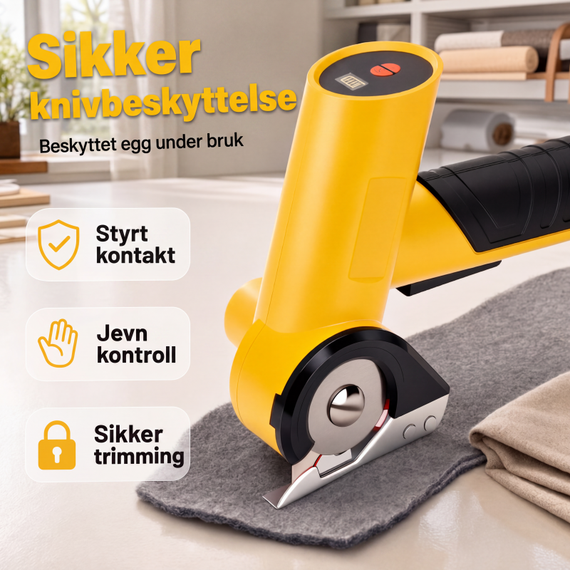 🔋 Precision Cordless Electric Cutter – ABS + Steel – Ø 4 cm Blade & USB-C Charging – For Paper, Fabric, and Carpet 🏠
