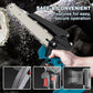 🥳HOT SALE! 6-inch Cordless Mini Chainsaw with 2 Batteries – Safety Lock, Cuts Branches in Seconds! 🌳⚡