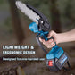 🥳HOT SALE! 6-inch Cordless Mini Chainsaw with 2 Batteries – Safety Lock, Cuts Branches in Seconds! 🌳⚡