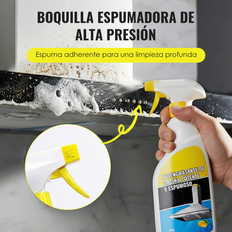 Desengrasante de Cocina Potente y Espumoso