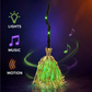 ⏳Limited-time 55% off⏰Animated Witch Broom Halloween Decoration with Lights and Sound🧙