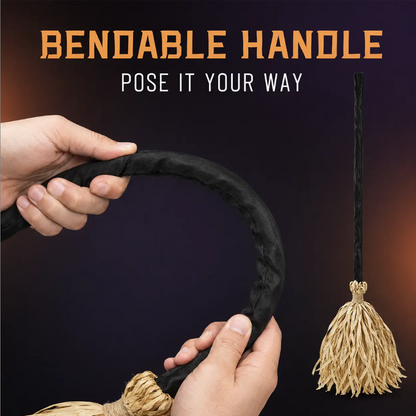 ⏳Limited-time 55% off⏰Animated Witch Broom Halloween Decoration with Lights and Sound🧙