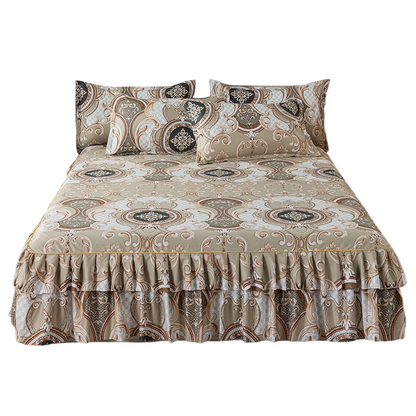 ⏳Limited-time 50% off⏰3-Piece Floral Ruffled Bed Skirt Set🌸🛏️
