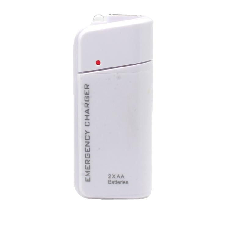 🥳HOT SALE! Portable Emergency Phone Charger AA Battery Powered Power Bank with LED Flashlight – Backup Power & Light Anywhere! 🔋✨