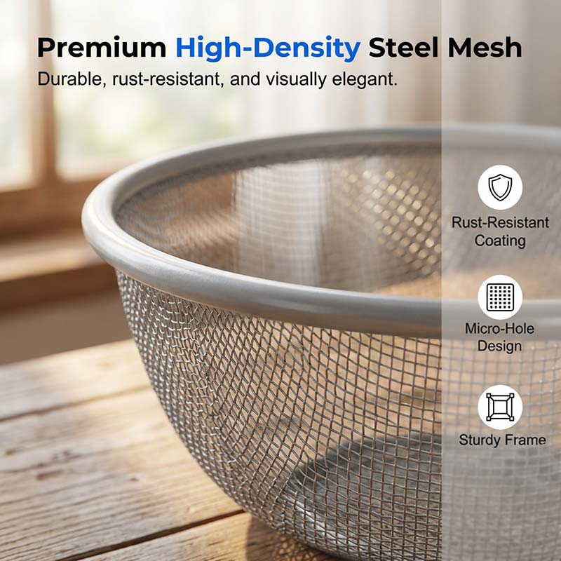 🍎 LIMITED‑TIME 50% OFF! 🧺 Fruit Basket with Lid – Breathable, Drainable, Insect Proof 🍇