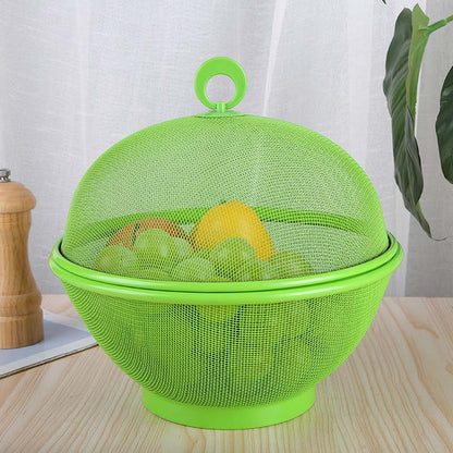 🍎 LIMITED‑TIME 50% OFF! 🧺 Fruit Basket with Lid – Breathable, Drainable, Insect Proof 🍇