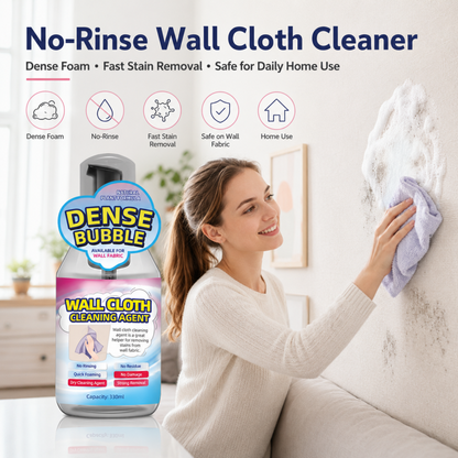 Multi-Purpose Rinse-Free Wallpaper Foam C🔥50% OFF! Multi-Purpose Rinse-Free Wallpaper Foam Cleaner – Spray, Wipe, No Rinse! 🧽✨leaner