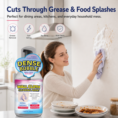 Multi-Purpose Rinse-Free Wallpaper Foam C🔥50% OFF! Multi-Purpose Rinse-Free Wallpaper Foam Cleaner – Spray, Wipe, No Rinse! 🧽✨leaner