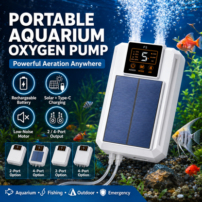 📢📢50% OFF !! ⏰Portable Aquarium Oxygen Pump