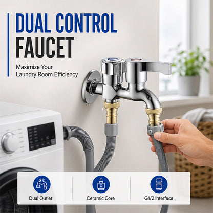 🔥50% OFF! Dual-Outlet Washing Machine Faucet 🚿✨