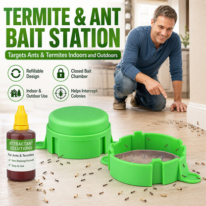 🔥50% OFF! Reusable Outdoor Ant & Termite Bait Station