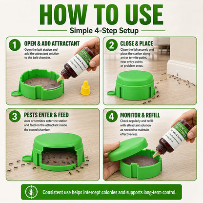 🔥50% OFF! Reusable Outdoor Ant & Termite Bait Station