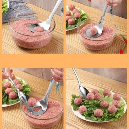🥳2026 HOT SALE🥳💞50K+ SOLD! 🥩🍴 50% OFF! Meatball Spoon – Non‑stick, scoop & drain in one. No more messy hands – perfect meatballs in seconds! – a must‑have kitchen gadget! 🎁✨
