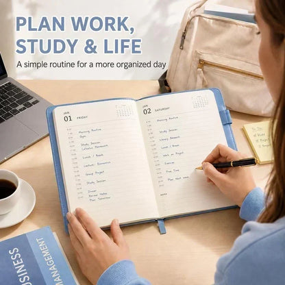 📅🔥 50% OFF! A5 2027 One-Day-Per-Page Diary Notebook – 385 Daily Pages, Monthly & Yearly Overview, Goal Tracker & Lay-Flat Binding ✨