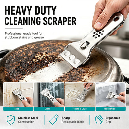 Stainless Steel Cooktop Scraper