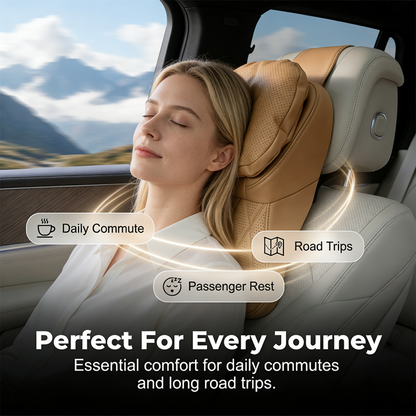 🥳HOT SALE! Aviation-Grade PU Leather Car Headrest