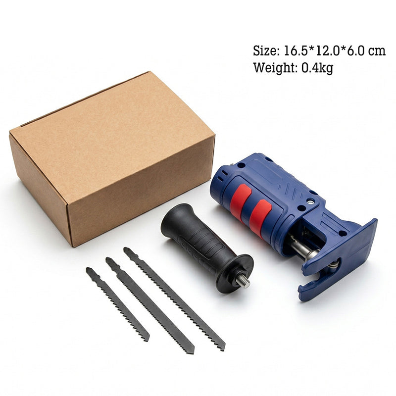 ⏳Time-Limited Special⏰Drill-to-Reciprocating Saw Adapter – Turn Your Drill Into a Cutting Tool for Wood, Plastic & Branches ✨