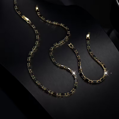⏳Time-Limited Special⏰Sparkling Jewelry Set for Men – Statement Cubic Zircon, Refined Street Luxe & Adjustable Fit ⛓️