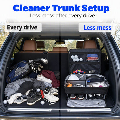 🥳2026 HOT SALE🥳💞50K+ SOLD! 🏌️🧳 50% OFF! Golf Trunk Organizer – large-capacity compartments keep shoes, balls & gear tidy. Durable, easy-carry & perfect for course trips! 🛡️✅