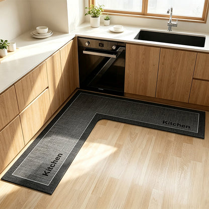 💧 50% OFF! ✨ Quick-Dry Kitchen Mat – L-Shape Diatomite Design, Absorbent & Non-Slip, Cushioned Comfort – Keeps Cooking Areas Cleaner & Drier 🍳