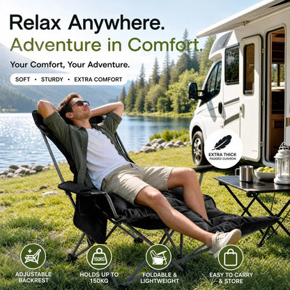 ⏳Time-Limited Special⏰Portable, adjustable folding chair for outdoor use – Lightweight, sturdy & versatile 🏕️✨