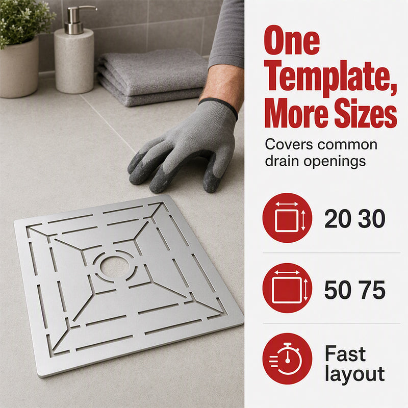 Galvanized Steel Floor Drain Tiling Ruler