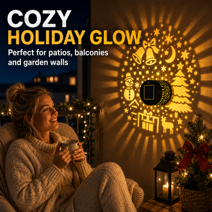 Solar Outdoor Decorative Wall Projection Light