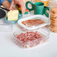 🍱50% OFF! 👀 Clear Fridge Storage Container with Lid – Transparent Visibility, Stackable Design & 3 Size Options – Organize Your Fridge Effortlessly ✨