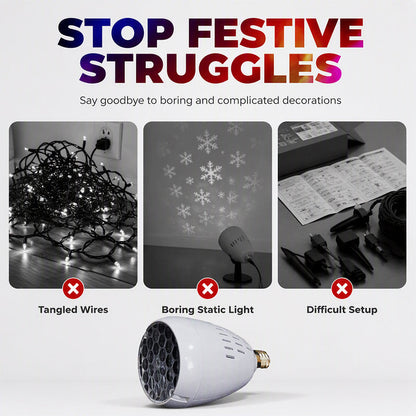 🏆LAST DAY 50% OFF🎄Christmas Projector Light Bulb✨