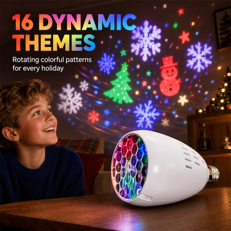 🏆LAST DAY 49% OFF🎄Christmas Projector Light Bulb✨