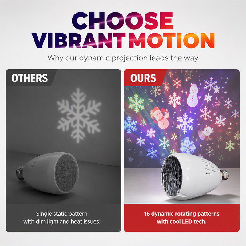 🏆LAST DAY 50% OFF🎄Christmas Projector Light Bulb✨