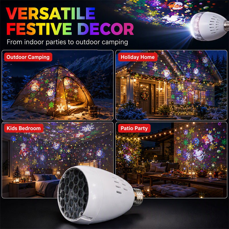 🏆LAST DAY 50% OFF🎄Christmas Projector Light Bulb✨
