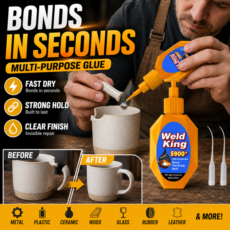 Quick-Dry Multifunctional Super Glue Adhesive