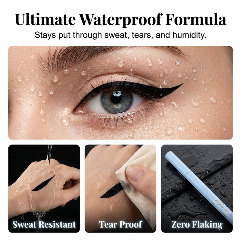 🎉 2026 Sale — Over 15,100 Sold!👁️ Waterproof Ultra‑Fine Liquid Eyeliner Pen‑Smudge‑Proof Beginner‑Friendly Black & Brown Liner ✨