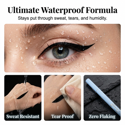 🎉 2026 Sale — Over 15,100 Sold!👁️ Waterproof Ultra‑Fine Liquid Eyeliner Pen‑Smudge‑Proof Beginner‑Friendly Black & Brown Liner ✨