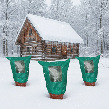 🌿 WINTER GARDEN ESSENTIAL | Plant Frost Protection Cover – Breathable Reusable Cover for Shrubs, Pots & Young Trees