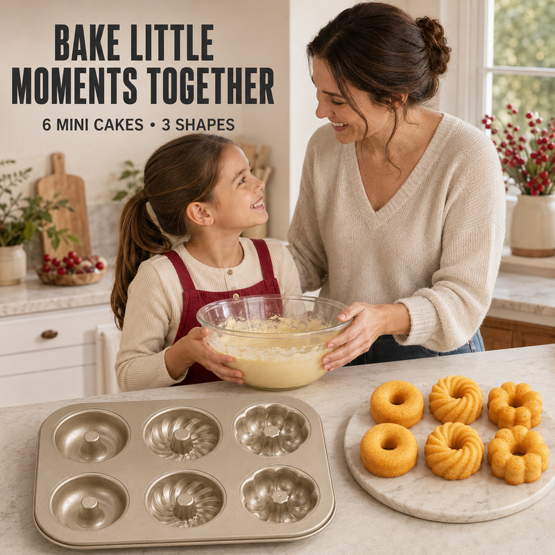 🧁HOT SALE! Multi-Cavity Non-Stick Mini Bundt Cake Pan🎂✨