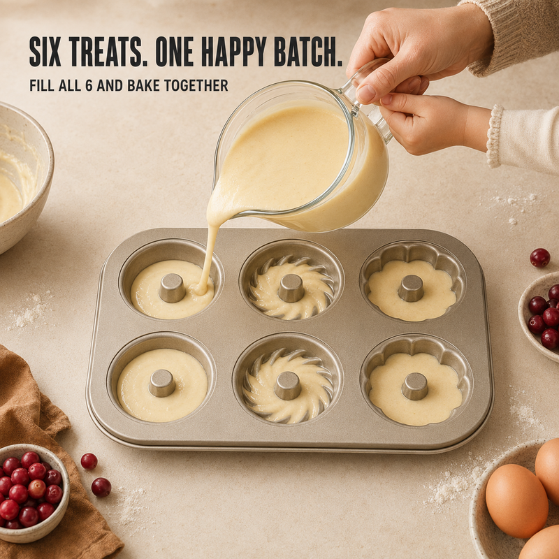 🧁HOT SALE! Multi-Cavity Non-Stick Mini Bundt Cake Pan🎂✨
