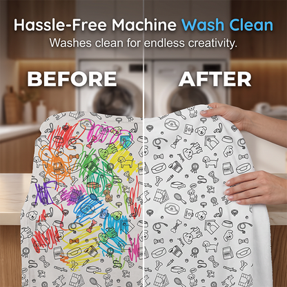 Color & Cuddle Instantly! No-Fade Washable DIY Blanket Kit