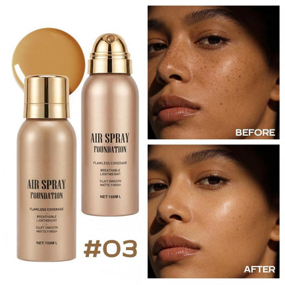 💦Waterproof Flawless Air Spray Foundation｜Long‑Lasting Airbrush Makeup, Sweat‑Proof Buildable Coverage ✨