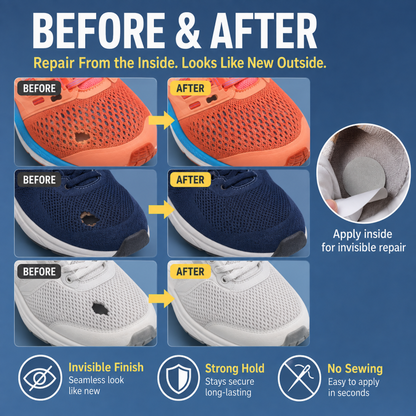 Self-Adhesive Sneaker Repair Patches