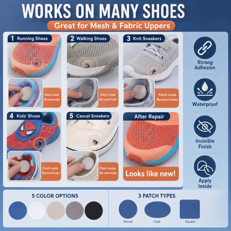 Self-Adhesive Sneaker Repair Patches