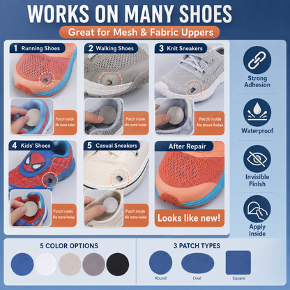 Self-Adhesive Sneaker Repair Patches