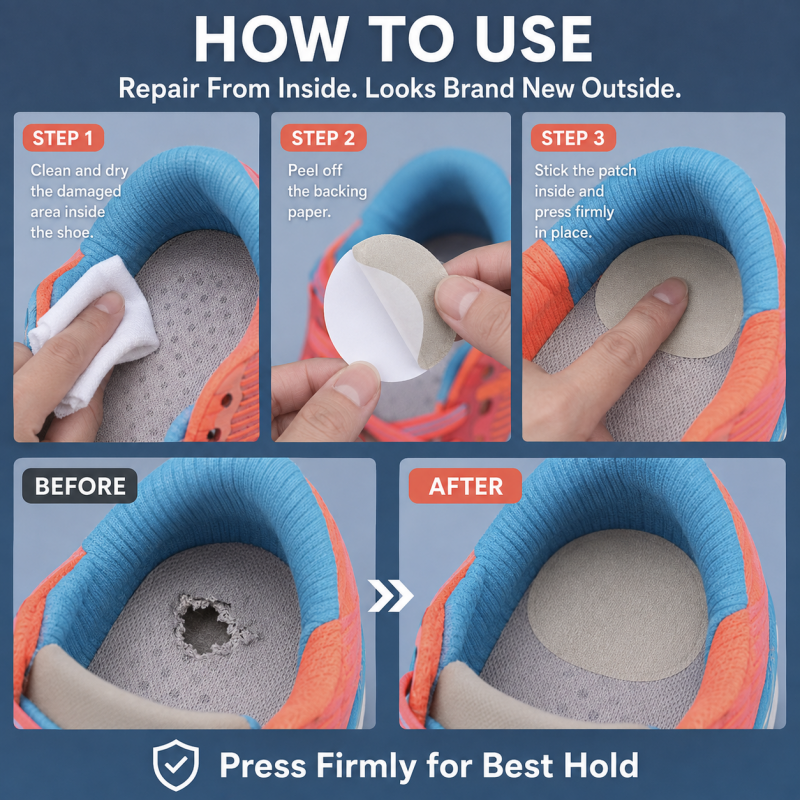 Self-Adhesive Sneaker Repair Patches