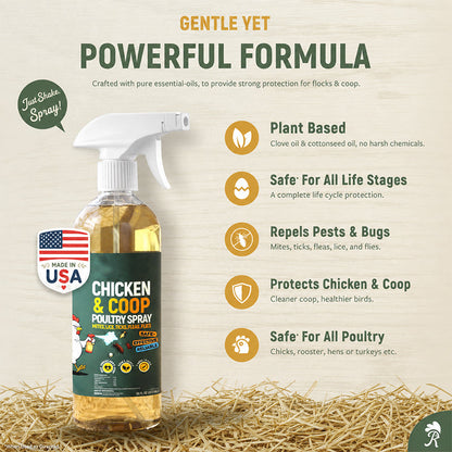 ❄️Summer Special: 50% Off!🐔Poultry & Chicken Coop Mite and Lice Spray – Ready to Use
