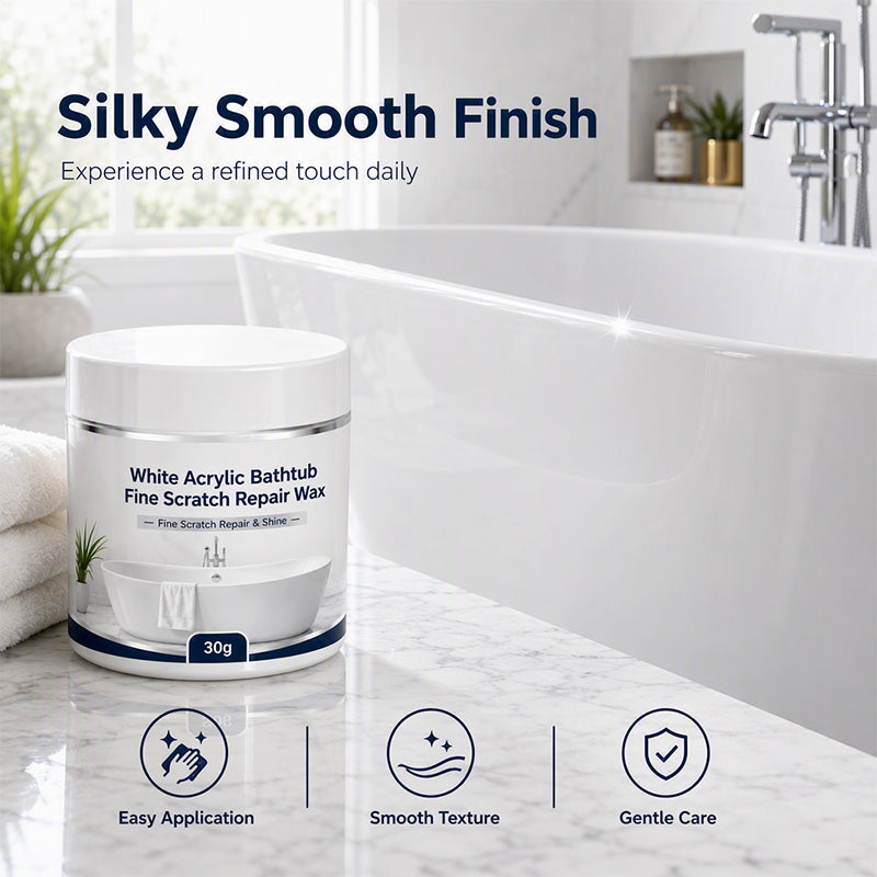 White Acrylic Bathtub Fine Scratch Repair Wax