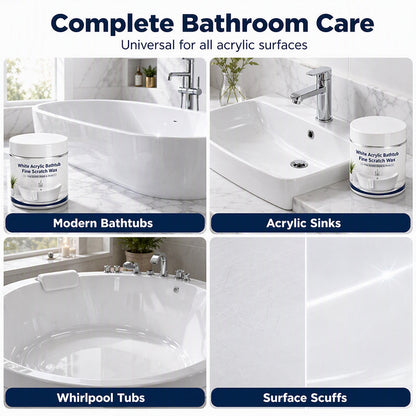 White Acrylic Bathtub Fine Scratch Repair Wax