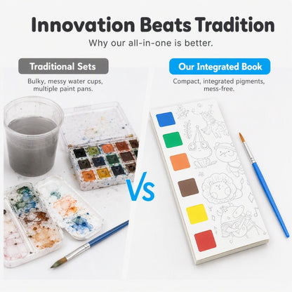 Pocket Watercolor Painting Book for Kids
